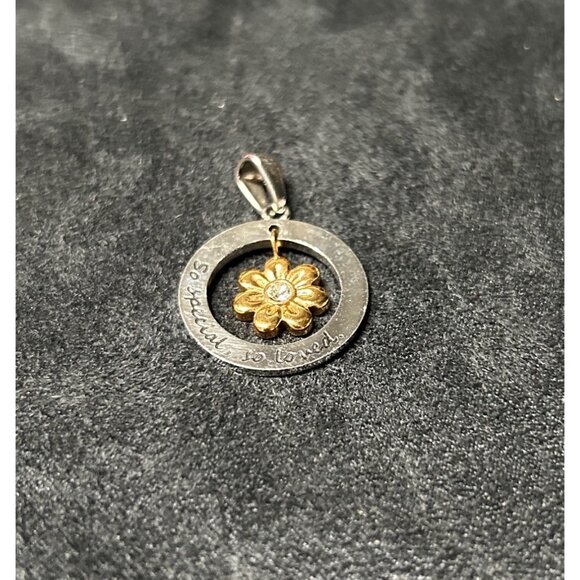 JCM@HMK Stainless Steal GT Daisy Rhinestone Center "So Special,  So Loved" Penda - Picture 4 of 7